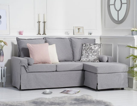 Mark Harris Furniture Celia Grey Linen 3 Seater Reversible Chaise Sofa-Better Store 