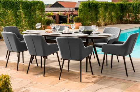 8 Seat Oval Dining Set 