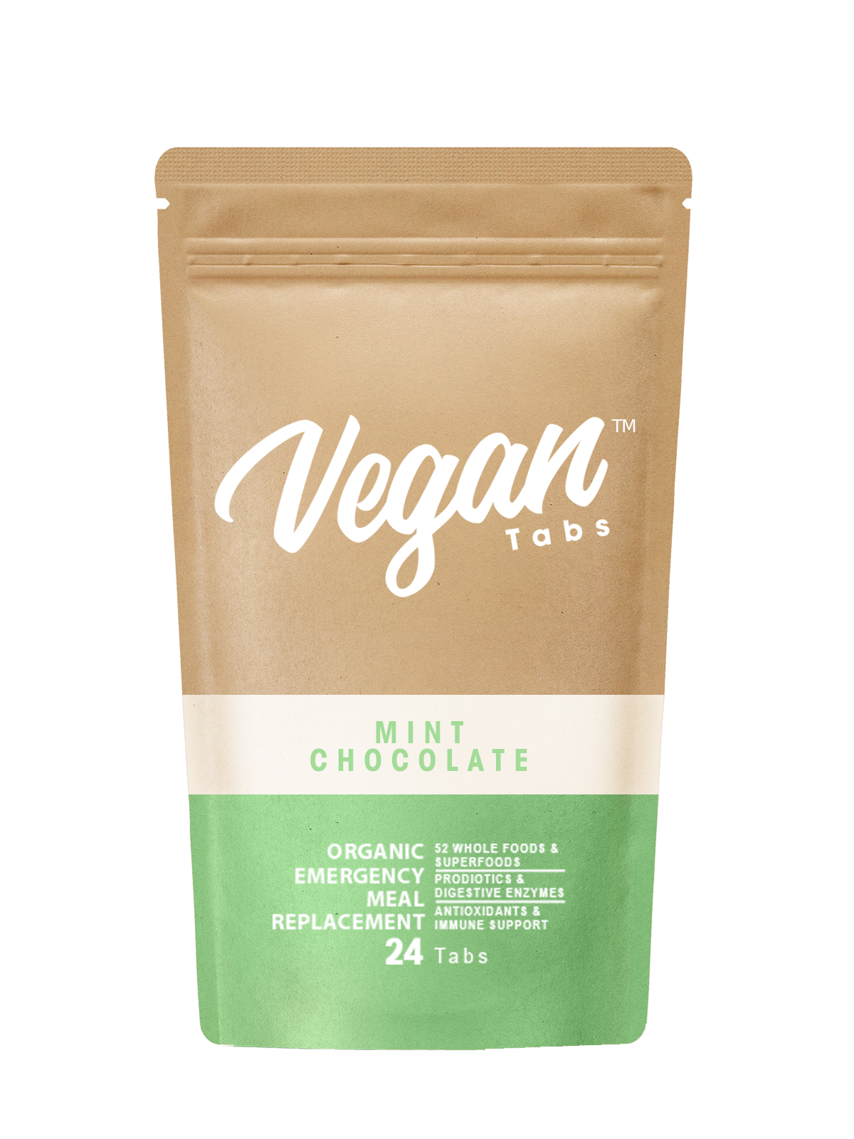 VEGAN TABS 15 DAYS FOOD SUPPLY - Mint Chocolate