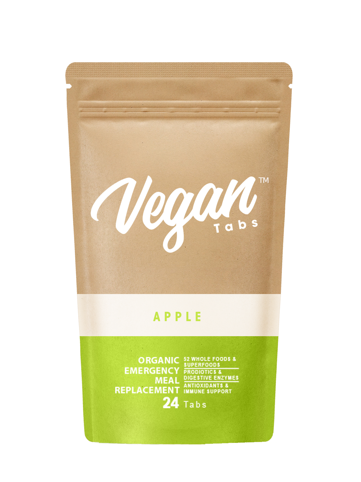 VEGAN TABS 2 DAYS FOOD SUPPLY - APPLE