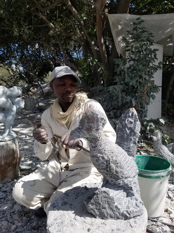 Shephard Deve, Zimbabwean stone artist.