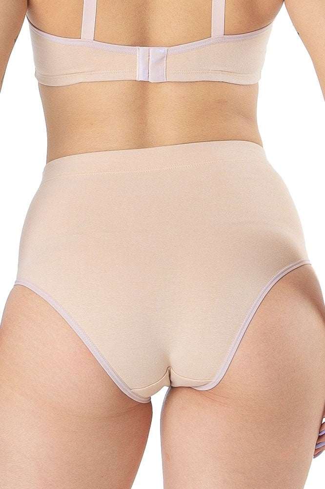Buy GLAMORAS Women Cotton Blend Tummy Control Panties (Pack of 1)  (RCWP0014_Beige_Free Size) at