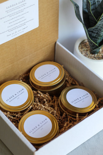 TWO CANDLE GIFT SET — Old Man & Magpie