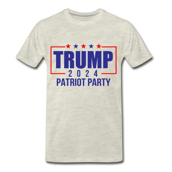 Trump 2024 Patriot Party Men's Premium T-Shirt - heather oatmeal