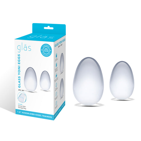 Glass Yoni Eggs Kegel Training Set