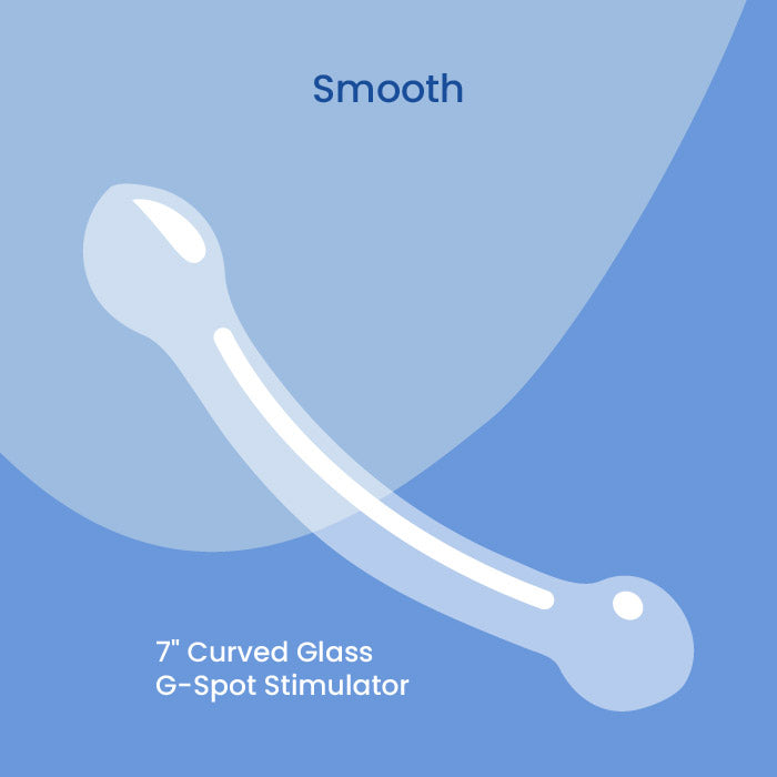 7" Curved Glass G-Spot Stimulator