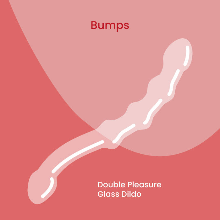 Double Pleasure Glass Dildo