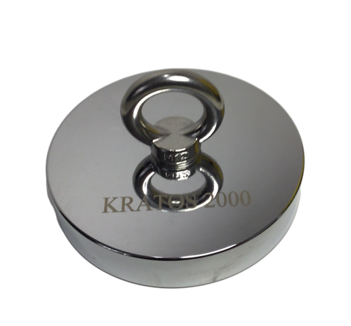 Kratos 4000 Double Sided Neodymium Fishing Magnet with Two Eyebolts –  Kratos Magnetics LLC