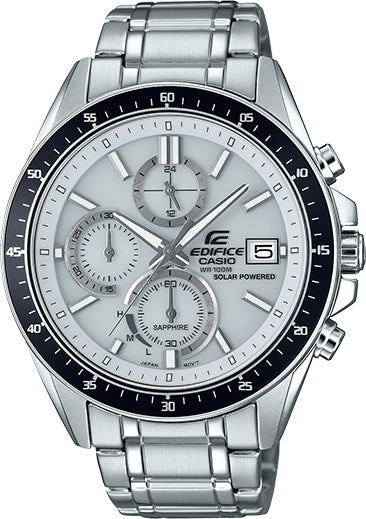 Casio Men's Edifice Silver Chronograph Dial Stainless Steel Watch