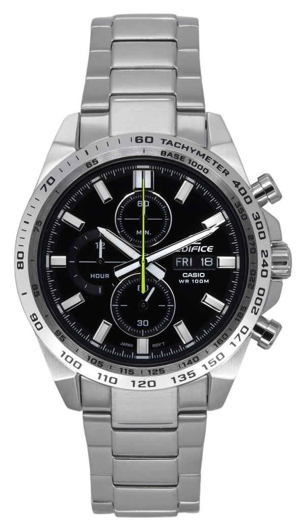 Casio Edifice Classic Standard Chronograph Analog Silver Dial Quartz E –  Nubo Watches