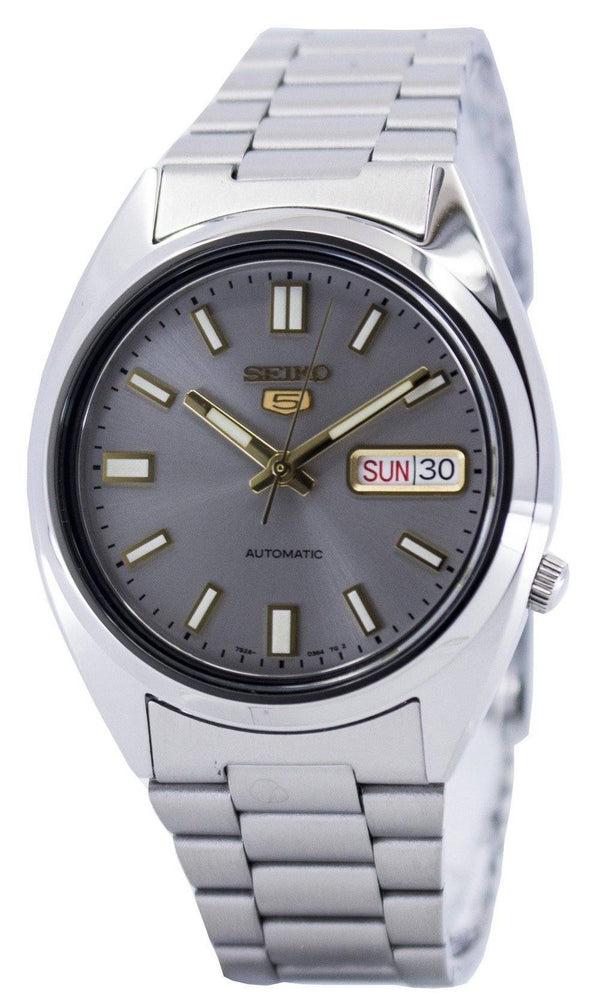 Seiko 5 Gold Tone Stainless Steel Automatic SNXS80 SNXS80J5 SNXS80J Men's  Watch