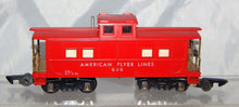 Load image into Gallery viewer, American Flyer Lines 630 Red Painted Lighted Caboose 1953 Link AFL Scarce S
