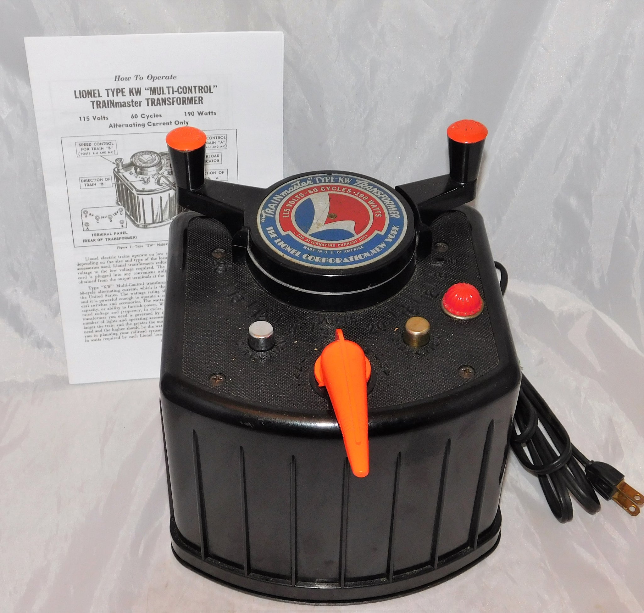 lionel kw transformer for sale