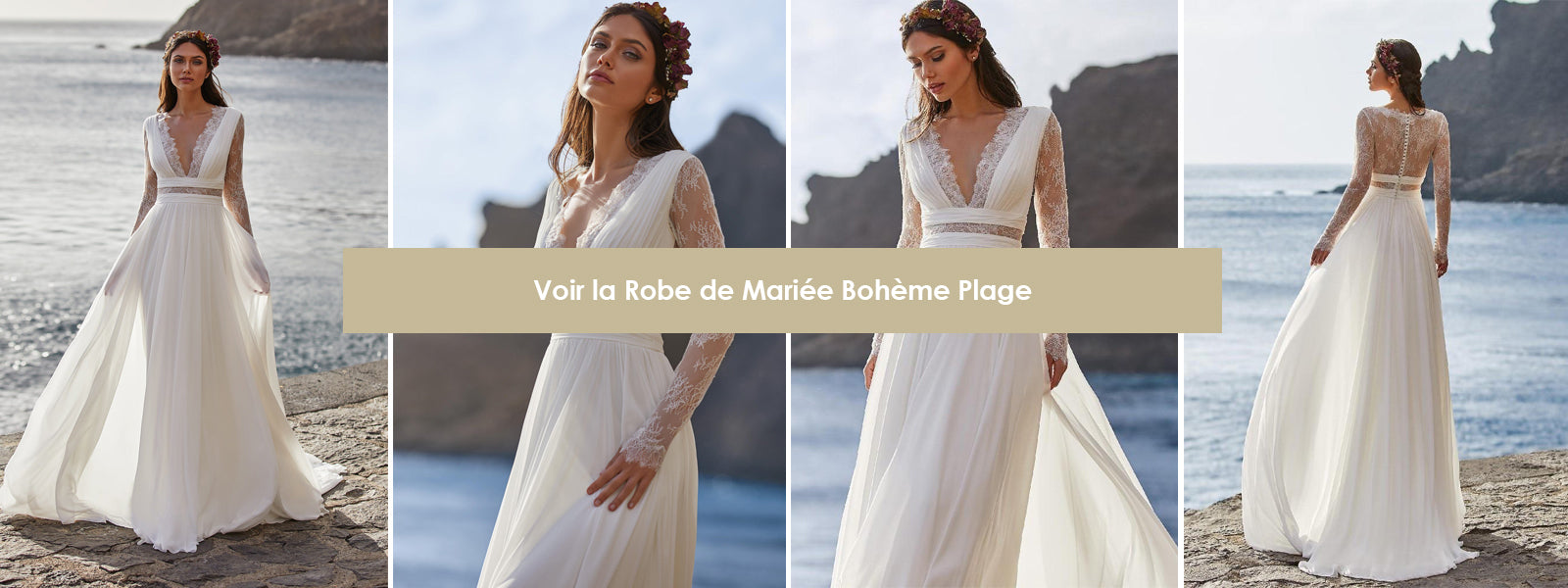 Robe de Mariée Bohème Plage