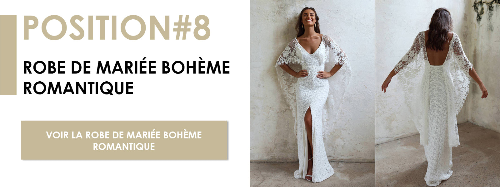 Robe de Mariée Bohème Romantique