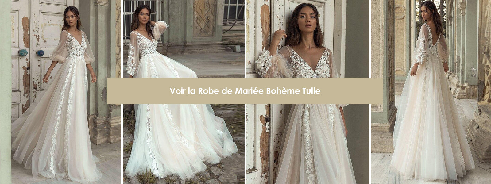 Robe de Mariée Bohème Tulle