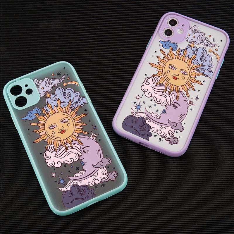 WickedAF Sun and Moon Faces Phone Case