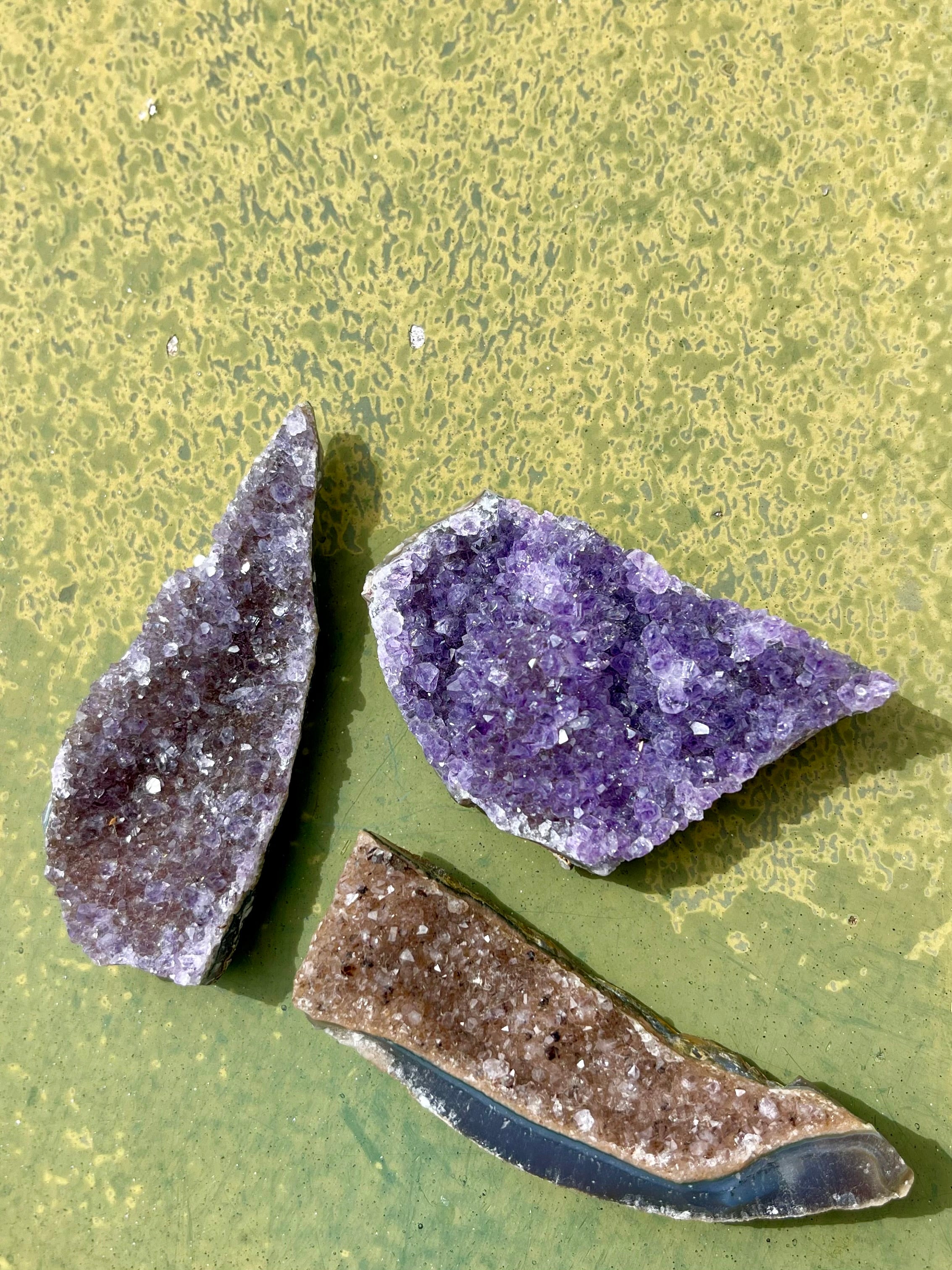 Amethyst Cluster Set