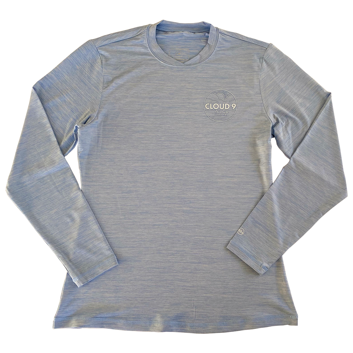 Supply Co. Logo Men's UPF 50 Sun Shirt • Light Grey - Cloud 9