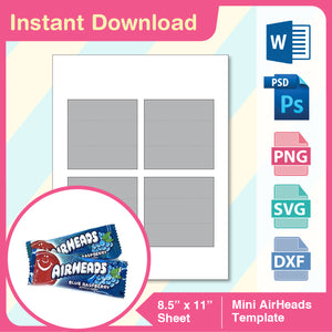 Download Mini Airheads Wrapper Template Diyhahaha