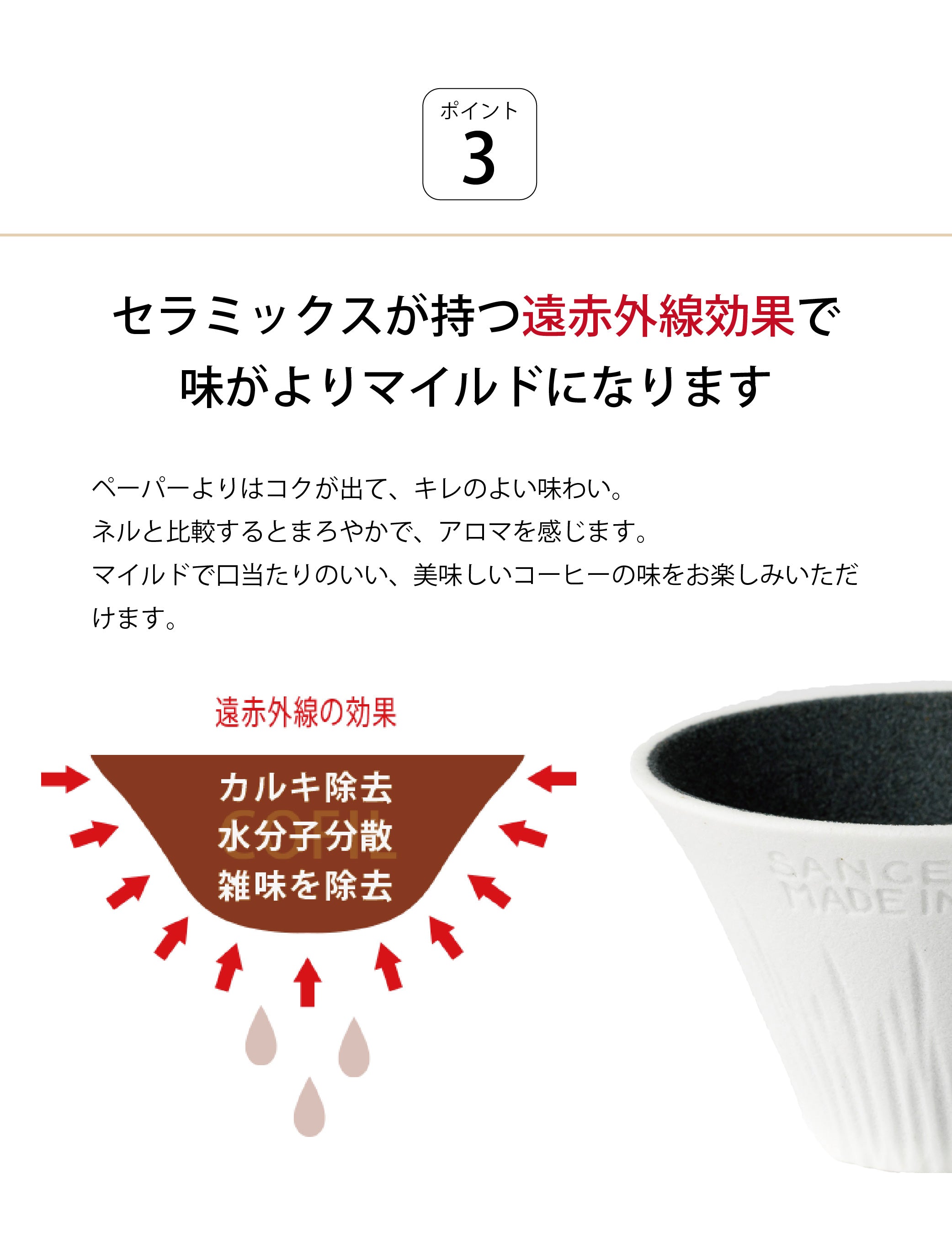 AIHA - COFIL fuji 富士山陶瓷咖啡免濾紙濾杯｜波佐見燒