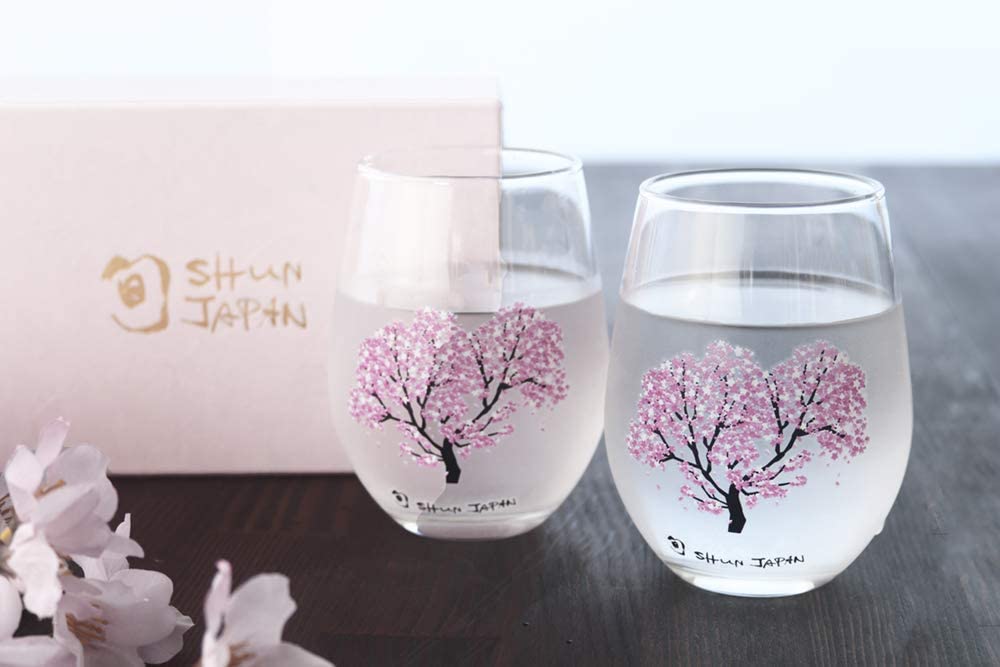 丸高木陶器 - 冷感變色櫻花玻璃對杯