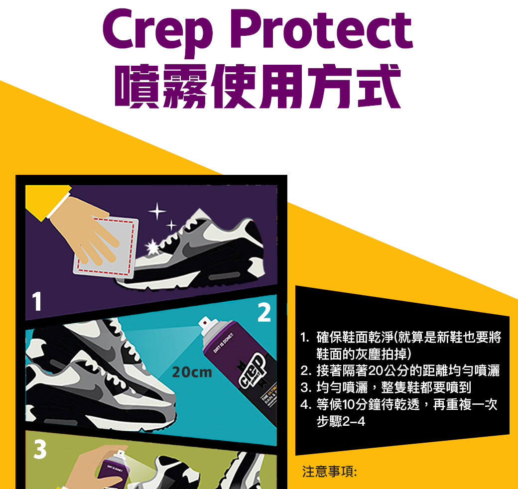 Crep Protect - 納米科技抗污防水噴霧｜200ml｜Rain and stain protection