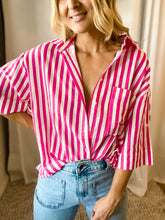 Load image into Gallery viewer, Pink Stripe Shirt
