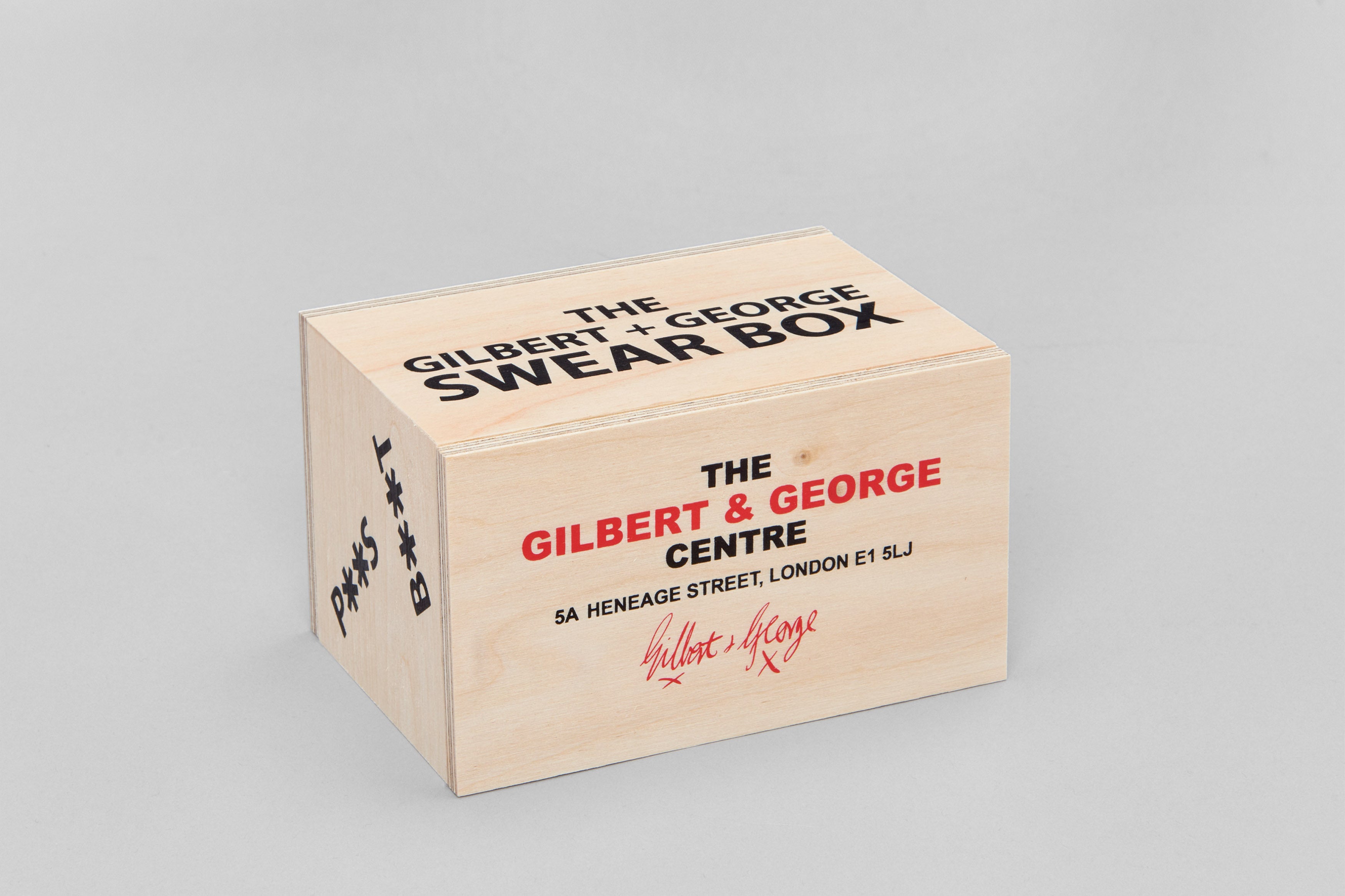 Gilbert & George Swear Box (2023)