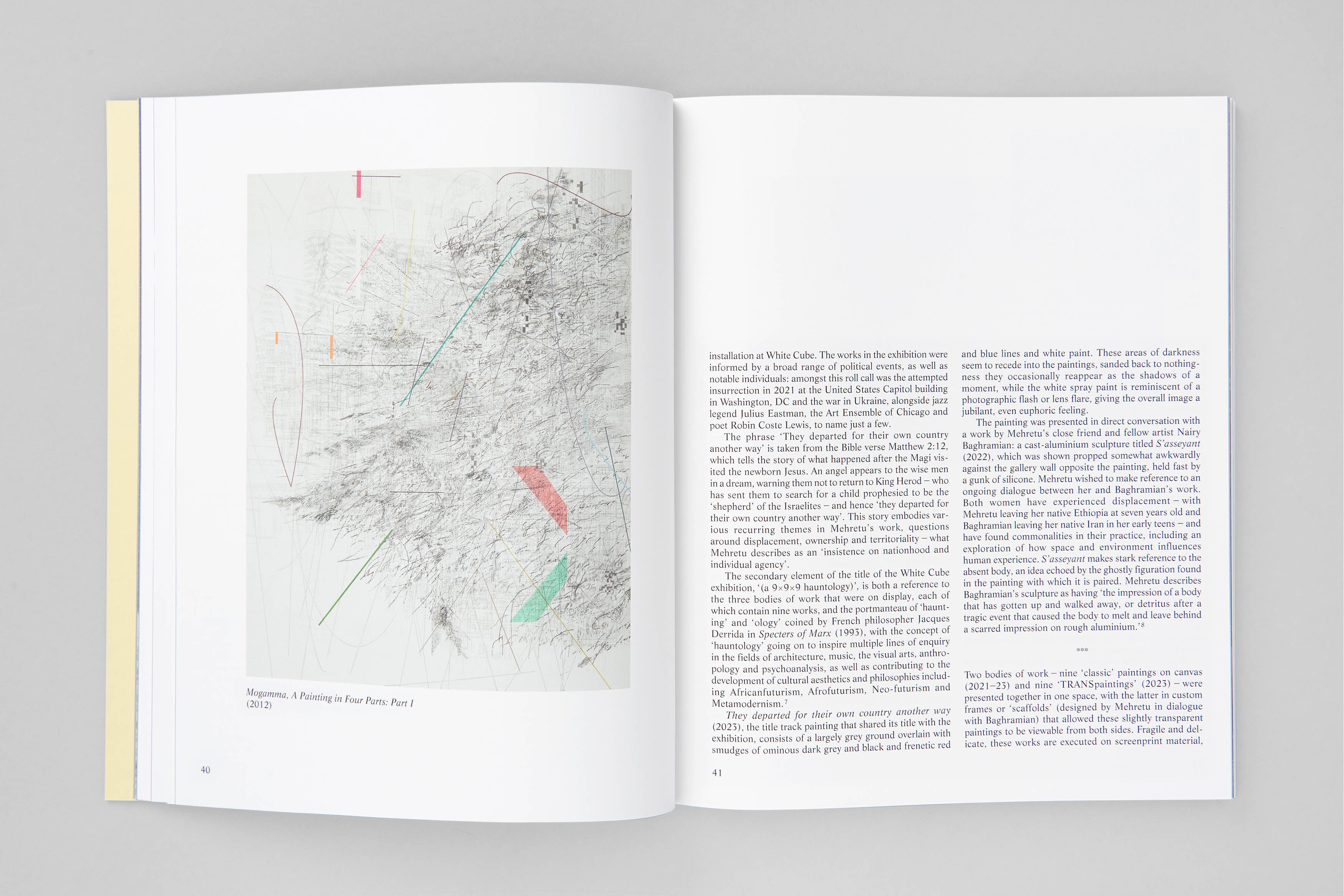 Julie Mehretu 'They departed for their own country another way (a 9x9x9 hauntology)' (2024)