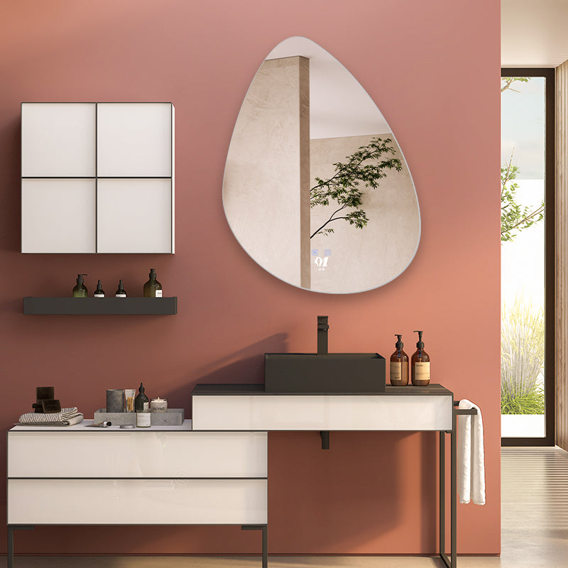 Hot Sale Espelho Espejo Inteligente Espejos Con Luz Led Gold Custom Round Mirror Bathroom Mirror Bath Mirrors With Led Light