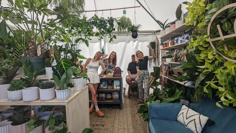 Inside our Tent at Bord Bia Bloom and the gang