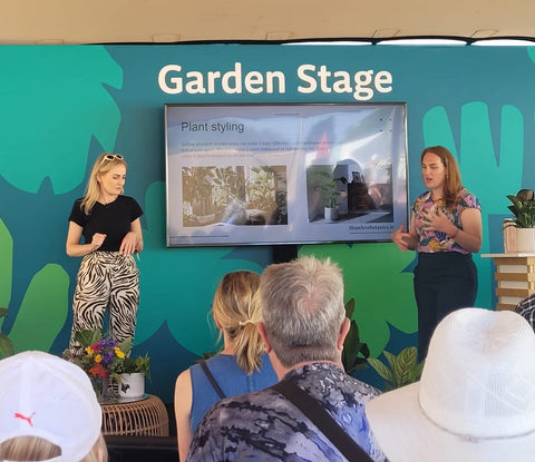 Garde Stage Bord Bia Bloom 2023 L-R Leanne McCullagh and Erin Thomas, Hopeless Botanics