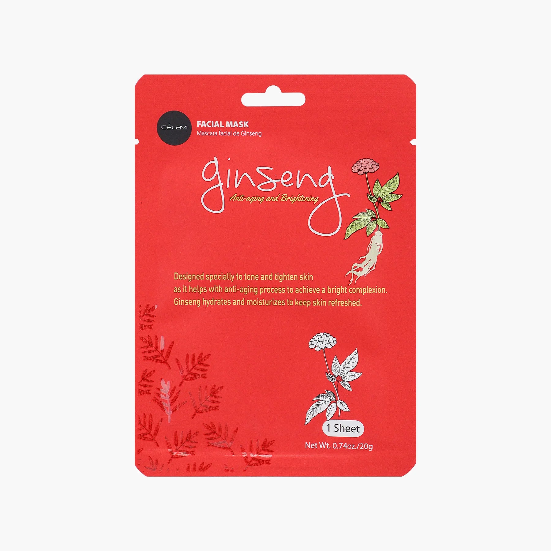 Celavi Ginseng Facial Mask