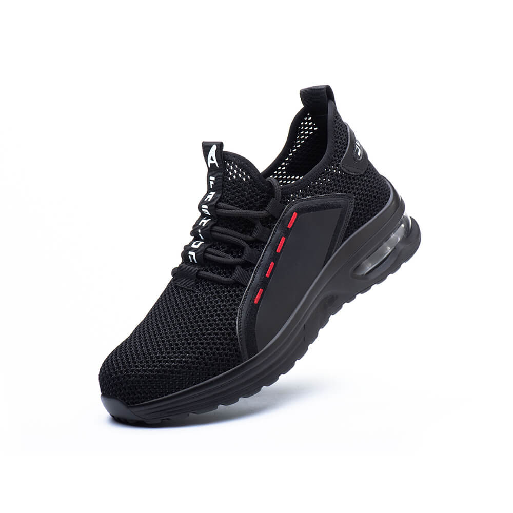 ladies black safety trainers