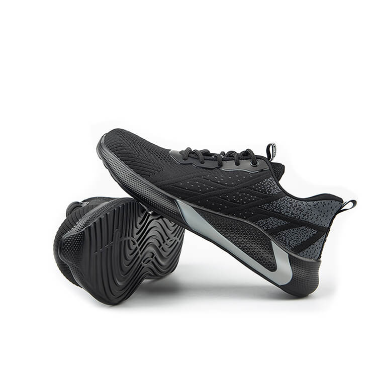 women's black safety trainers