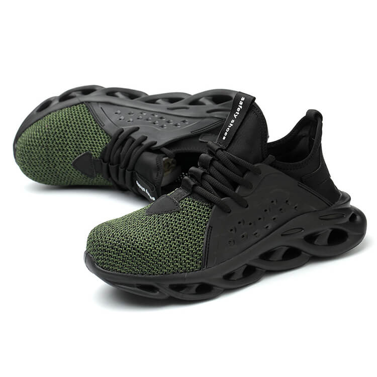 green steel toe shoes