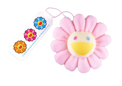 Takashi Murakami Flower Plush Pin Rainbow/Black