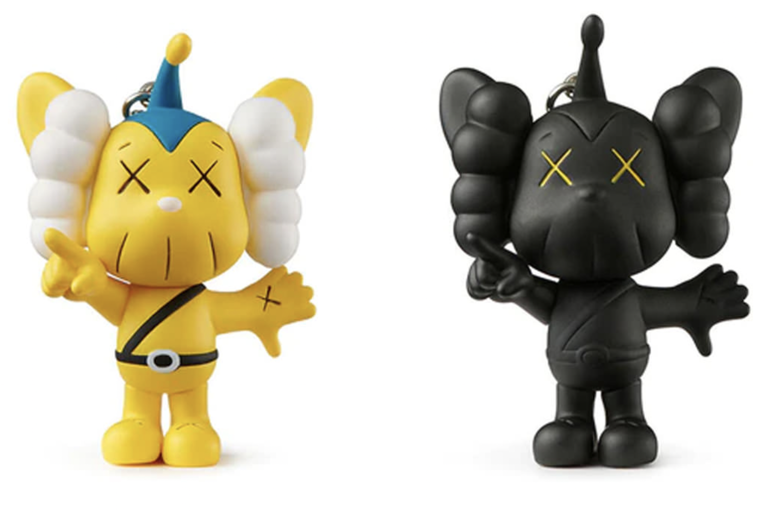 KAWS Tokyo First JPP Keychain - Yellow/Black Set – Hypoxia Lab