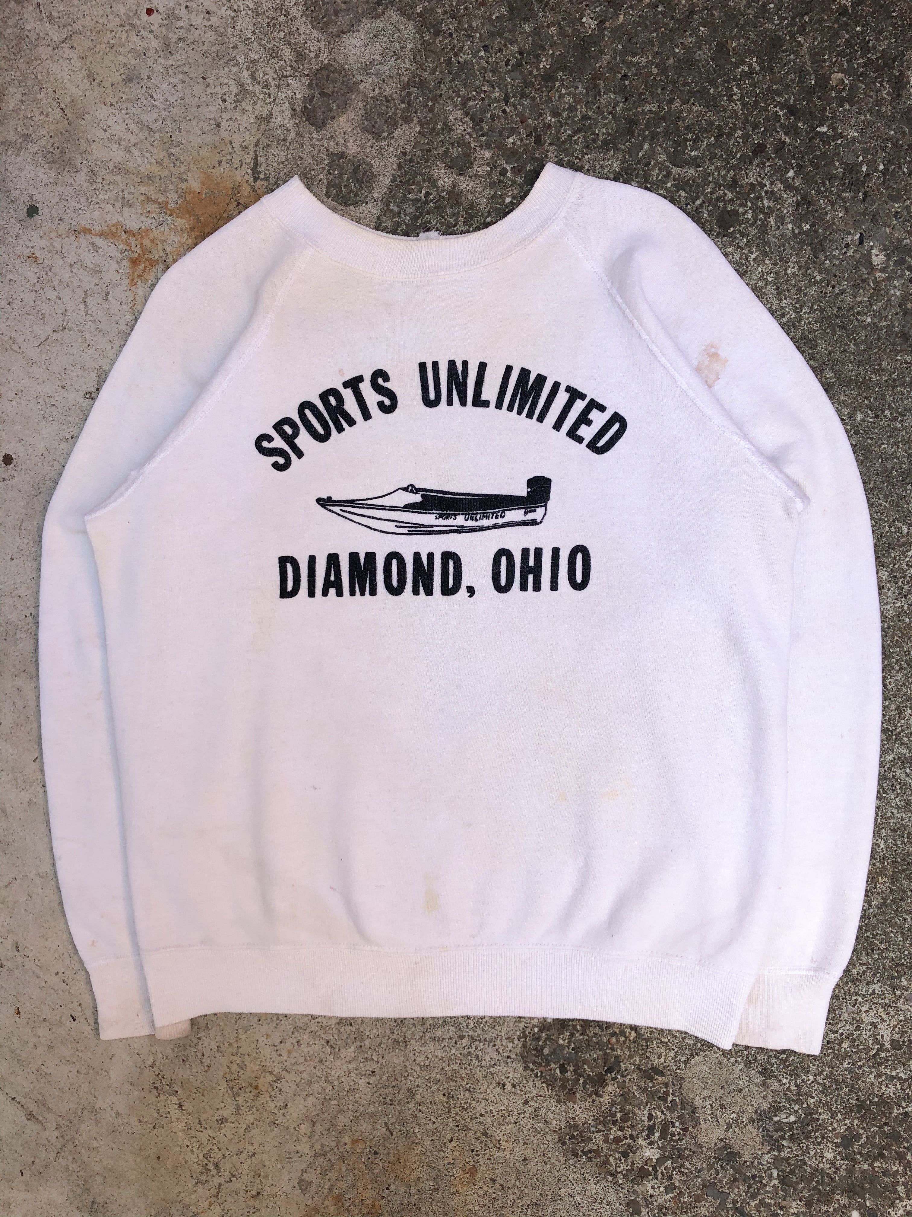 1960s “Sports Unlimited” Raglan Sweatshirt (M)