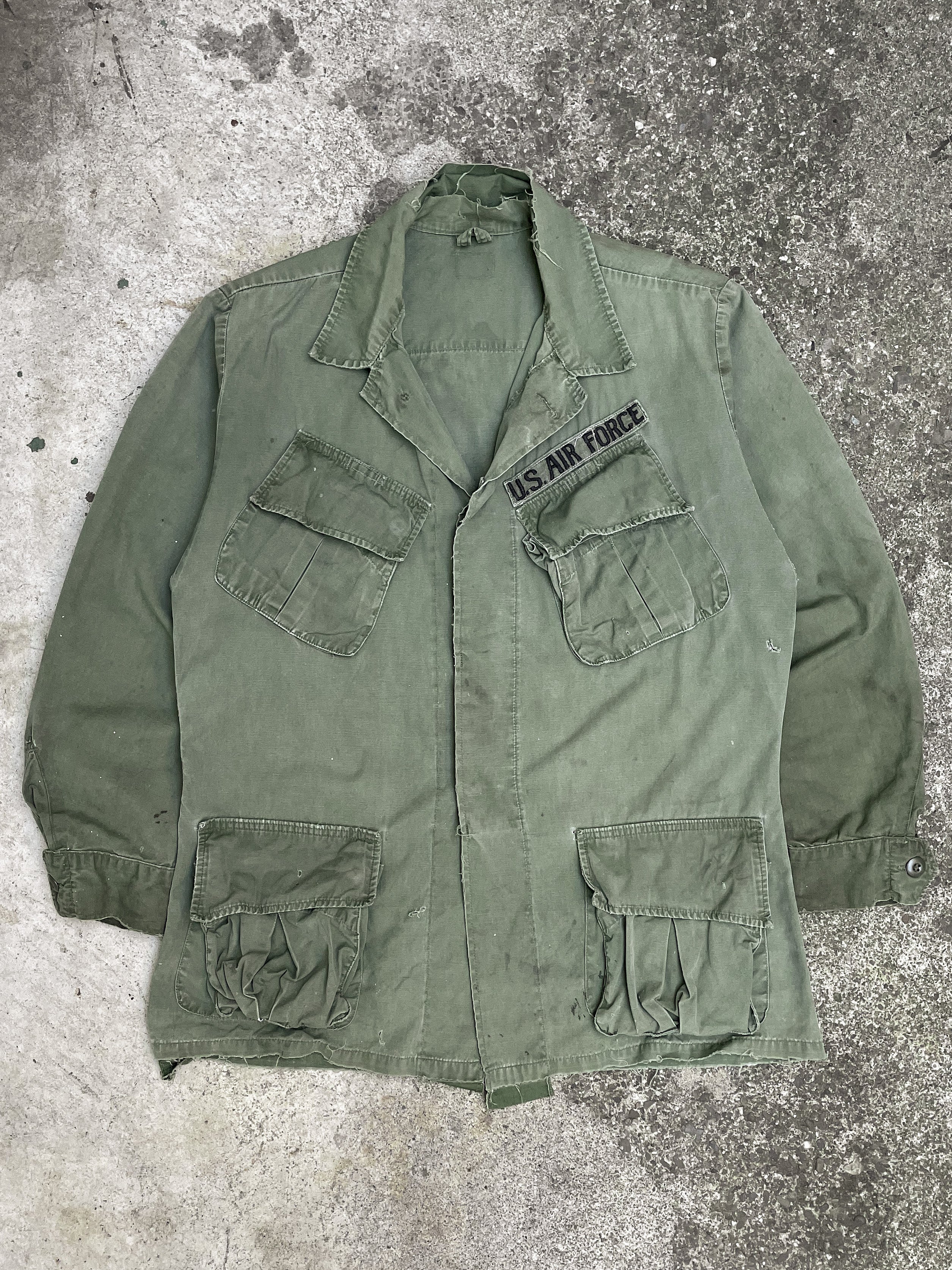 1960s/70s Faded USAF Cargo Jungle Jacket (M/L)