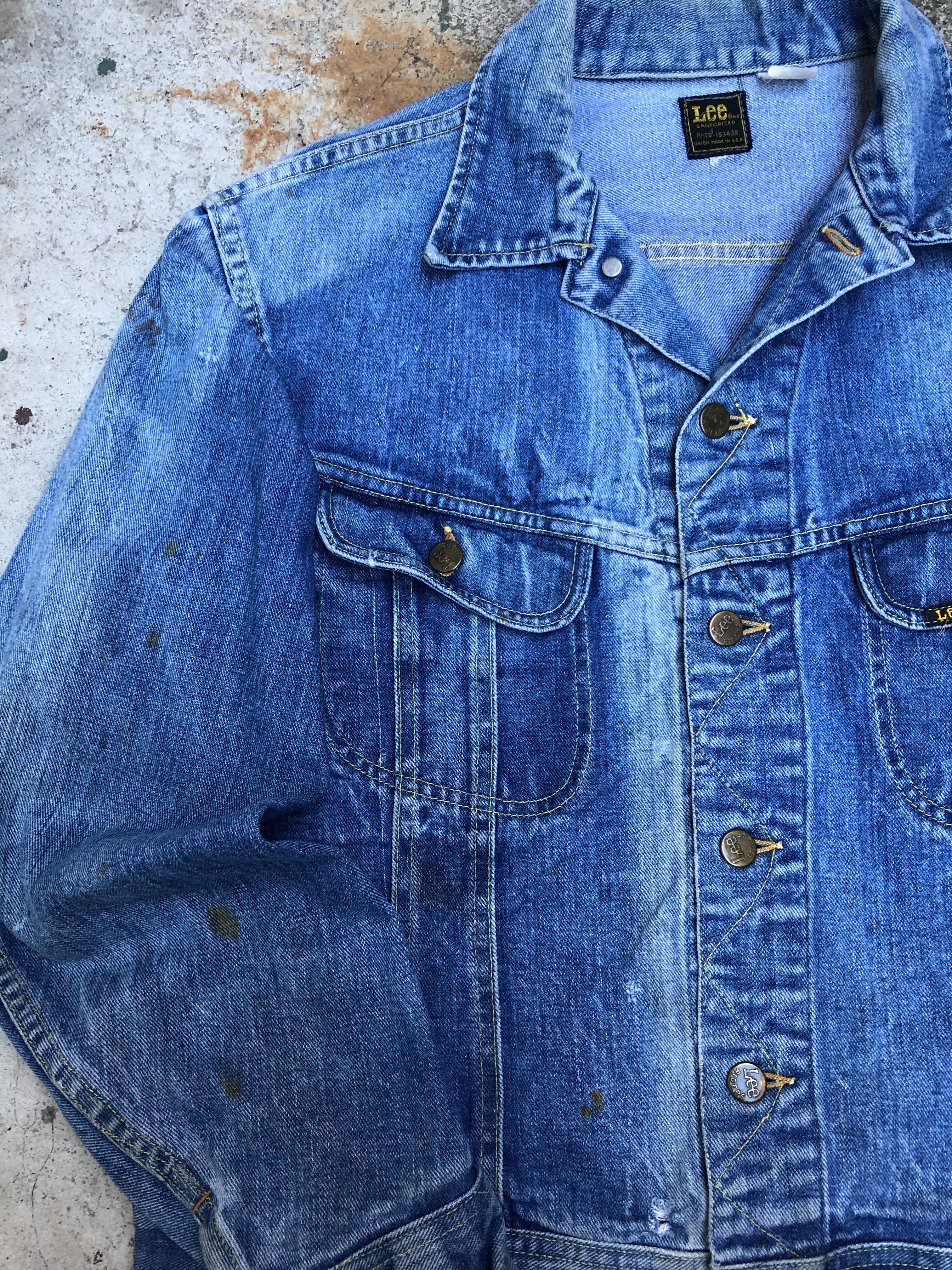 1970s Lee Faded Blue Denim Jacket (M/L)