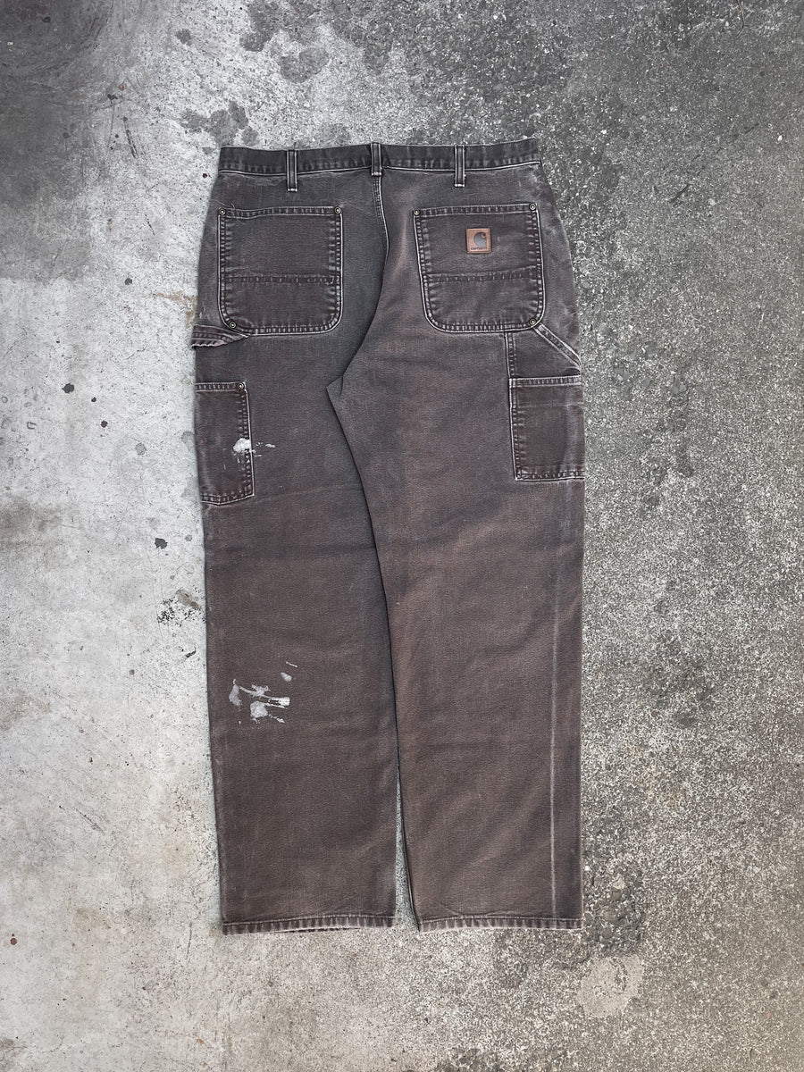 Carhartt B136 Dark Brown Double Front Knee Work Pants (33X30) – DAMAGED ...