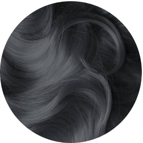 Dark Silver (Steel Gray) hair extensions