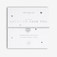 Joma Jewellery A Little Lucky To Have You Bracelet on A White Background