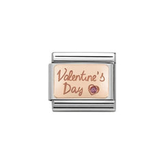 Nomination Rose Gold and CZ Valentine's Day Charm