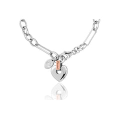 Clogau Cariad Heart Bracelet Welsh Gold - On A White Background