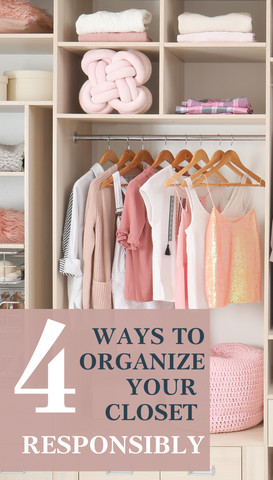 sustainable closet organized