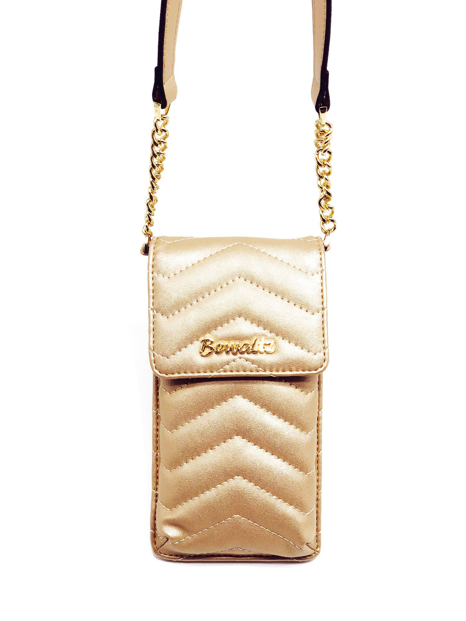 Gold Mini Phone Wallet Crossbody