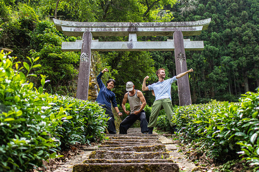 Konnan, Akky and Ryan at Obubu Tea Gardens